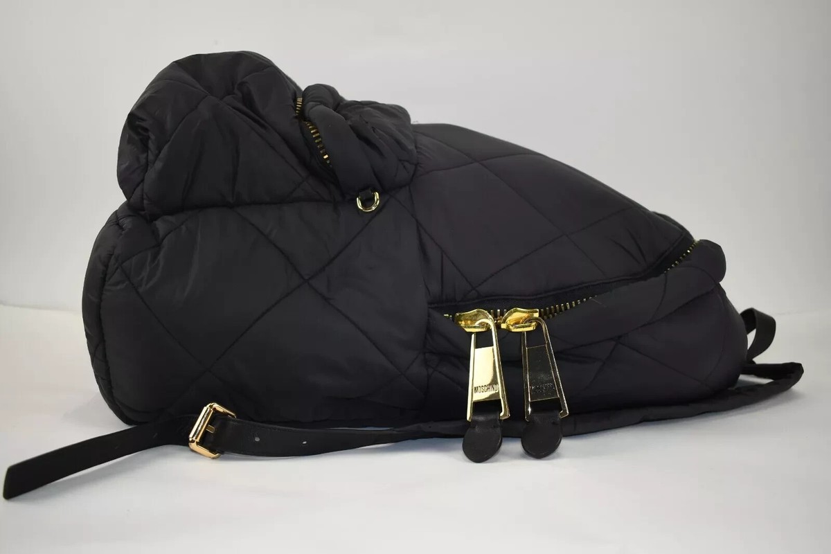 MOSCHINO [TV] H&M Limited Edition Oversized Black Backpack  display picture 3