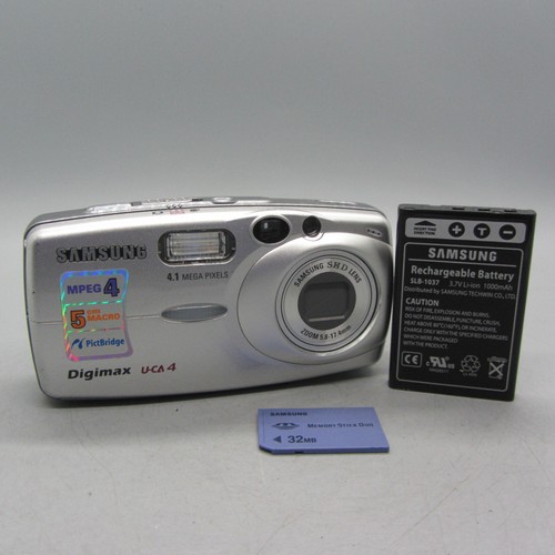Samsung Digital Camera Digimax U-CA4 4.1MP Silver Tested