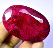 RARE 415.20 CT Natural HUGE Red Ruby Museum Grade CERTIFIED Oval Loose Gemstone