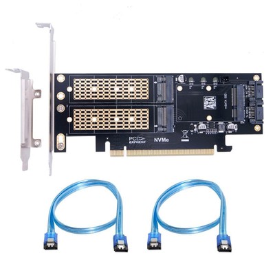 M.2 NVME zu PCIe 3.0/4.0 X16 ? SATA/MSATA SSD zu SATA 3 in 1 Combo SSD Upgrade