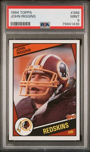 1984 TOPPS #388 JOHN RIGGINS PSA 9 MINT HOF WASHINGTON REDSKINS