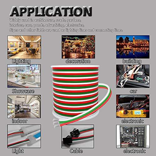 100ft Extension Cable 3 Pin Wire Cord 30M 22AWG Hookup Electrical 3