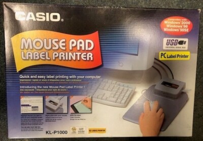 KL-P1000 VINTAGE NEW OLD STOCK CASIO MAUSPAD EZ PC ETIKETTENDRUCKER KL-P1000 
