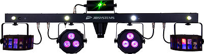 JB Systems Party Bar Laser 2xLichteffekt 2xGrundlicht Strobe IR FB inkl. Case 
