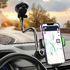 360 Universal Car Windshield Mount Holder Suction Cup Gooseneck for Cell Phone