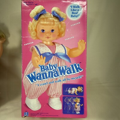 ベ*ロ様 BABYL L FORTH MOAL ソロ V Baby Wanna Walk Doll Hasbro 1991 Vintage Action Baby Doll Works