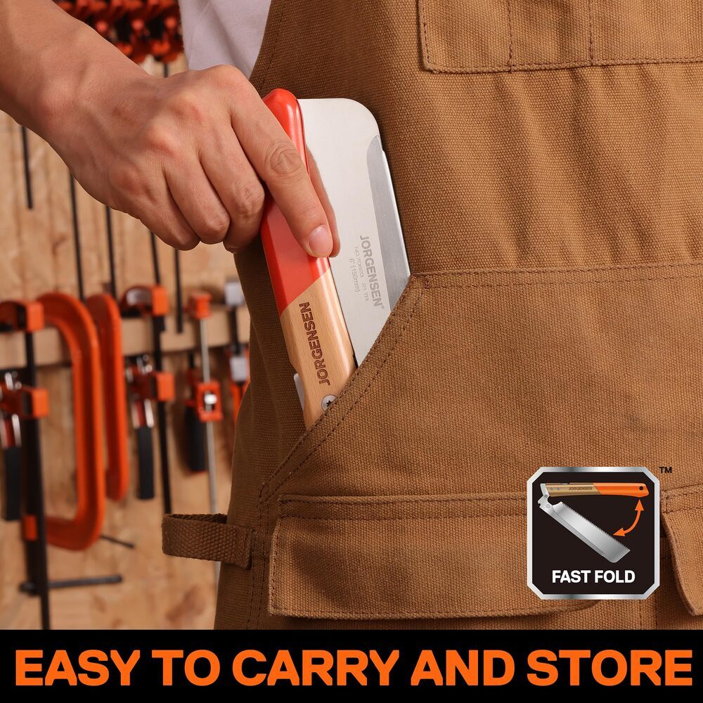 JORGENSEN Japanese Pull Saw 6 Inch Pro Folding Dovetail Saw SK5 for Hardwood USA