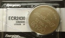 Energizer ECR2430 CR 2430 Lithium 3V Battery Braned New Authorized Seller