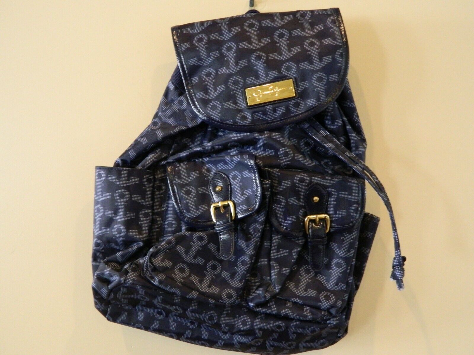  Jessica Simpson Resort On The Go Back Pack Navy NWT Ret $120