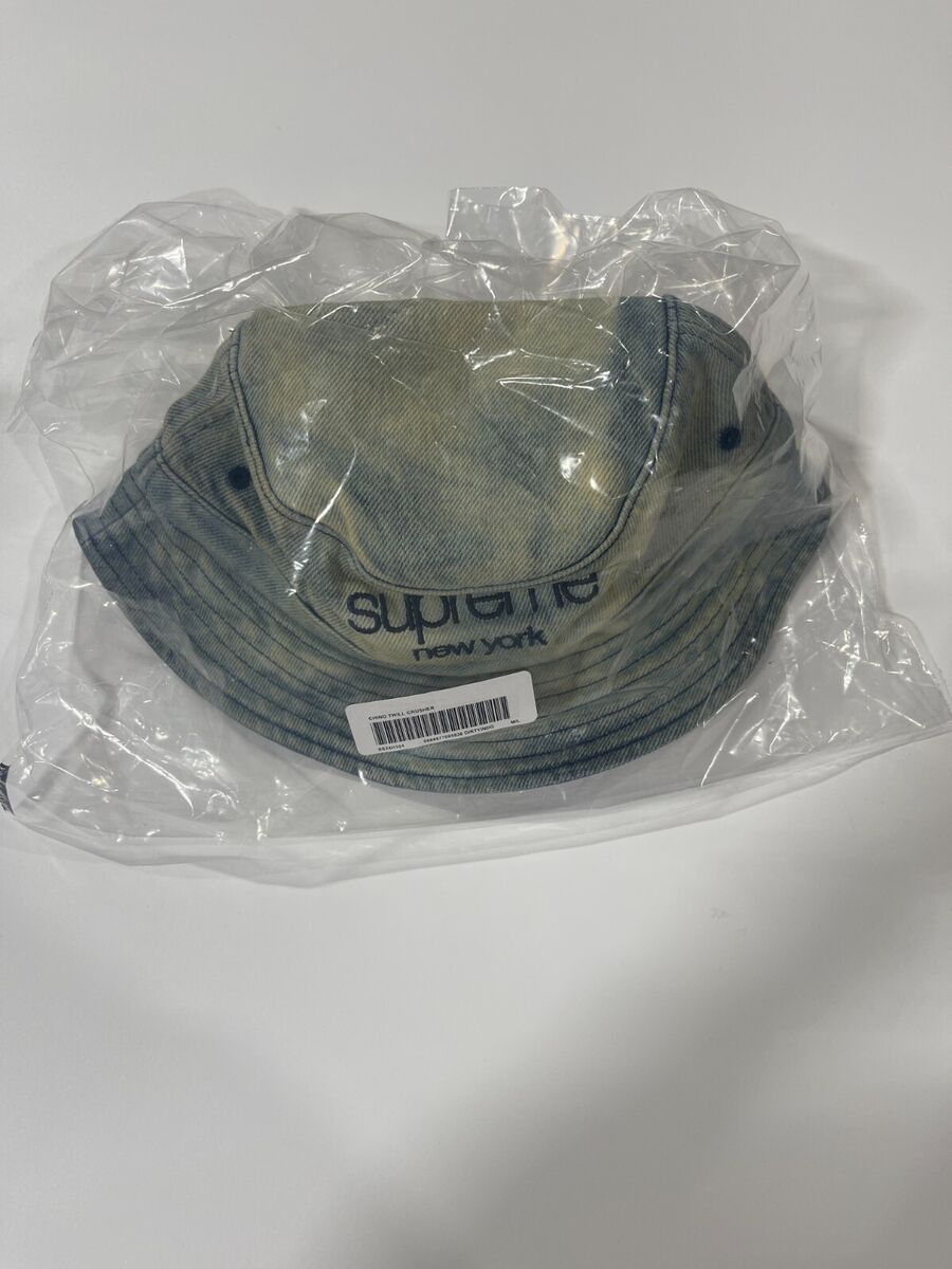 🔥🔥🔥Supreme Chino Twill Denim Crusher Dirty Indigo Size M 🔥🔥🔥Supreme Chino Twill Denim Crusher Dirty Indigo Size M