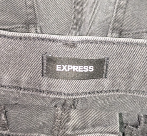 Express Shorts 00 Women's Black Super High Rise Mom Denim Jean Festival Summer - Picture 4 of 6