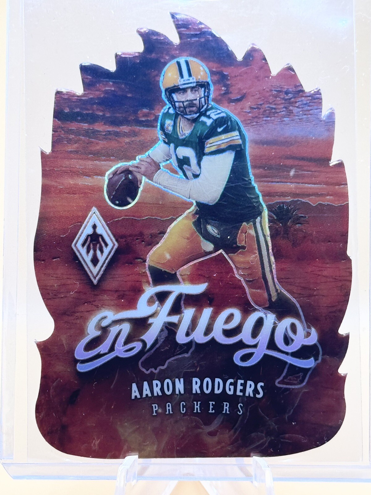2021 PHOENIX AARON RODGERS EN FUEGO DIECUT CASE HIT GREEN BAY PACKERS #EF-12