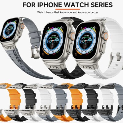 Silicone Sports Strap for Apple Watch Ultra 49mm Series se  42/44mm