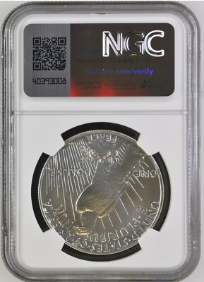 2021 - HIGH RELIEF PEACE SILVER DOLLAR - NGC MS70 - 100th