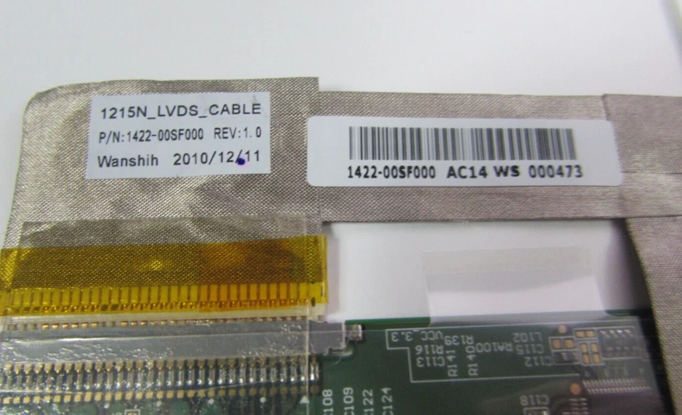 GENUINE ASUS 1215P LCD DISPLAY SCREEN W/ CABLE HSD121PHW1 1422-00sf000 - Image 4 of 4