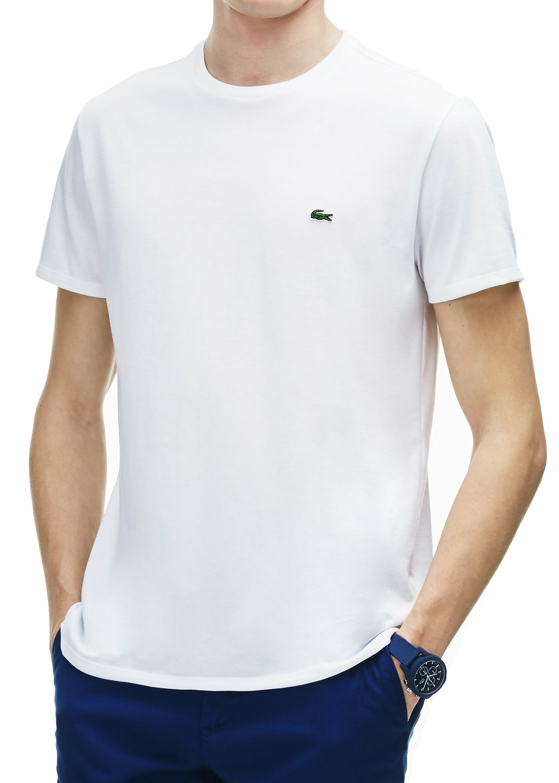 Lacoste Th6709 Crew Neck T-shirt White 