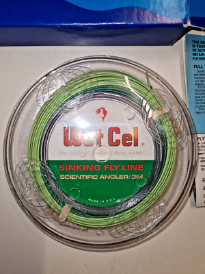 Scientific Anglers Wet Cel WF-7-F/S 30 Yards Hi-D sinking Flyline Angelschnurneu