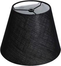 Barrel Black Small Lamp Shade for Table Floor Lamps Replacement 6x10x7.5 Inch...