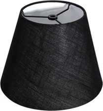 Barrel Black Small Lamp Shade for Table Floor Lamps Replacement 6x10x7.5 Inch...