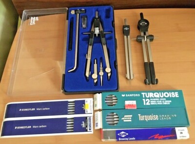 Architecture Drafting/Drawing Tools and 5 Packs of Drawing Leads
