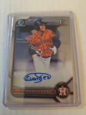 2022 BOWMAN CHROME ENMANUEL VALDEZ PROSPECT AUTO Rookie Boston Red Sox RC