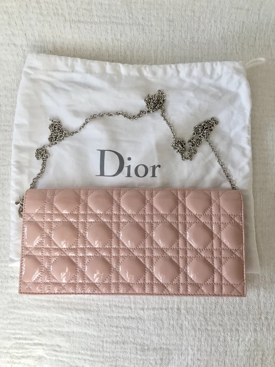 Dior Lady Dior Leather Clutch Bag