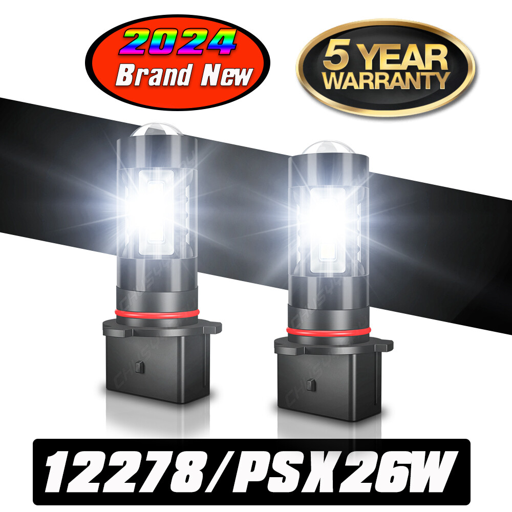 6000K White LED Fog Light Bulbs for 2007-2011 Mercedes GL450 DRL