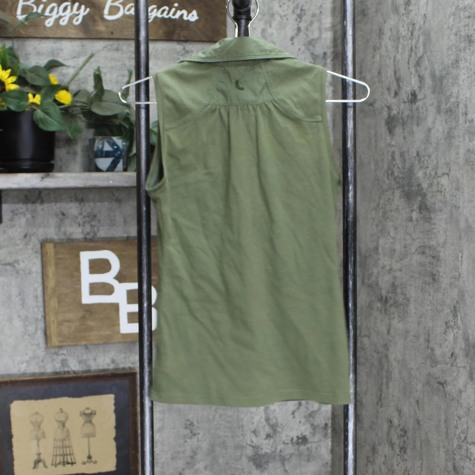 lole collared v-neck ribbed blouse top shirt
