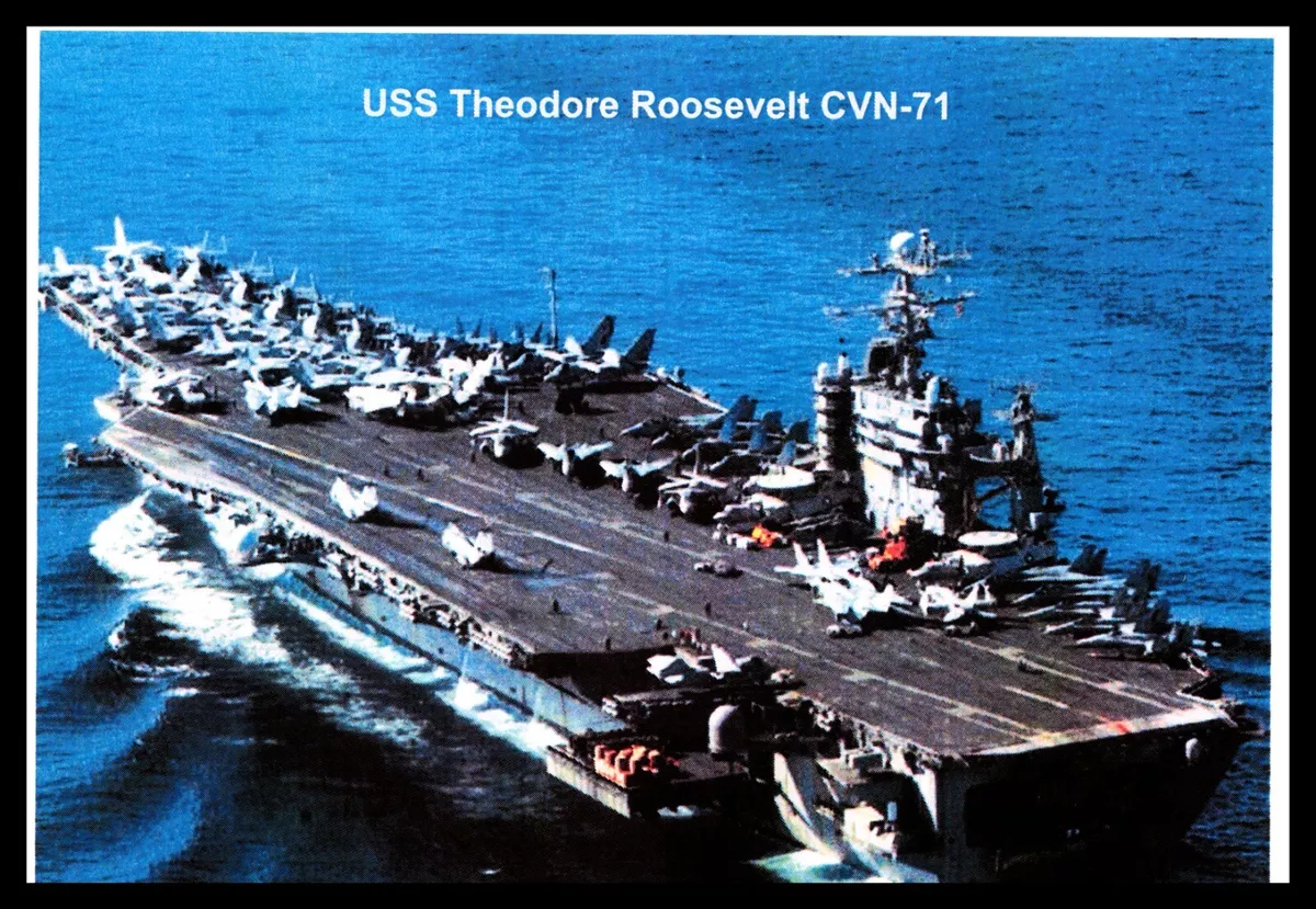 Postcard USS Theodore Roosevelt CVN-71 LP1 | eBay