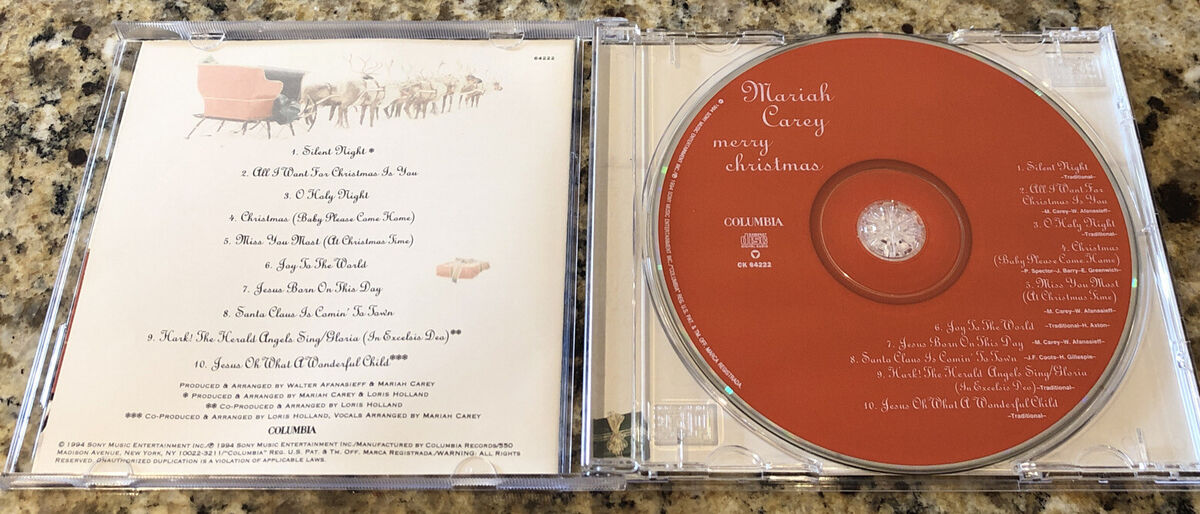 MARIAH CAREY- MERRY CHRISTMAS CD. Columbia CK 64222 | eBay MARIAH CAREY- MERRY CHRISTMAS CD. Columbia CK 64222 | eBay