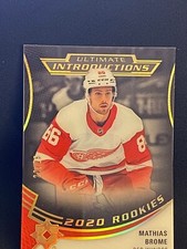 2020-21 UD Ultimate Mathias Brome RC #UI-17 Ultimate Introductions Onyx 20/25