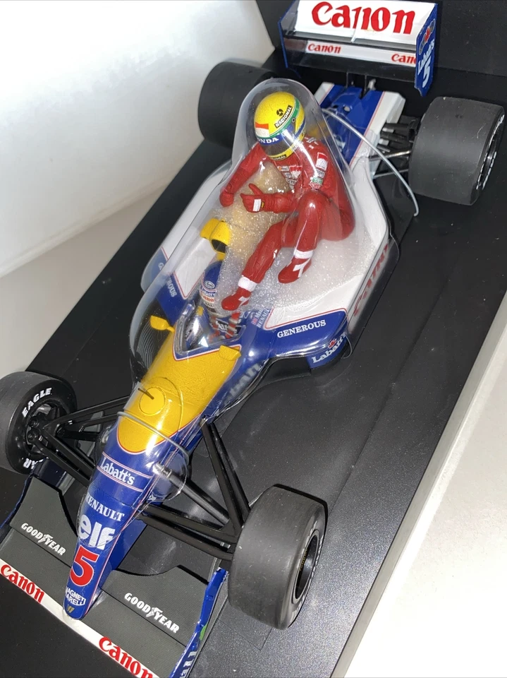 MINICHAMPS A.SENNA & N.MANSELLL BRITISH GP JULY 14 th 1991 W. RENAULT FW14- 1/18 - Immagine 3 di 4