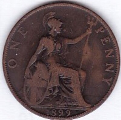 1 Penny Victoria 1899