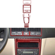 10 piezas embellecedor de panel de palanca de cambios central para VW Golf4 GTI Jetta MK4 1999-2004 rojo