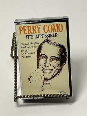 Rare Find NOS 1987 Perry Como It s Impossible cassette CAK2651 new sealed