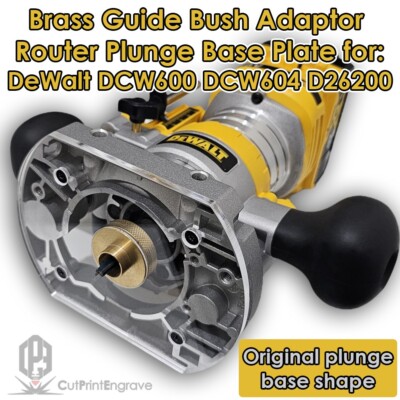 DeWalt Tauchbasis DCW600 Trend Katsu Messing Führungsbuchse Adapter Grundplatte