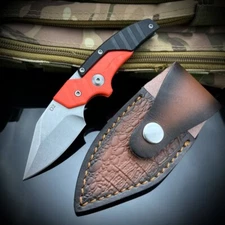 Camping Multipurpose Folding Knife D2 steel Clip Point Blade EDC pocket knife