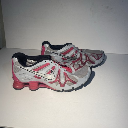 Nike Women's Shox Turbo 13 Running Shoes Sneakers Size 8 Gray Pink - Picture 2 of 18