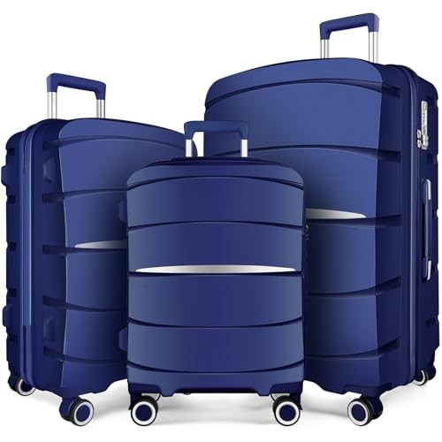 Sets With Spinner Wheels (20/24/28 Inch), Dark Blue