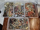 Estate Vintage Costume Jewelry Large 31 LBS Rings Necklace Bracelet Modern Lot