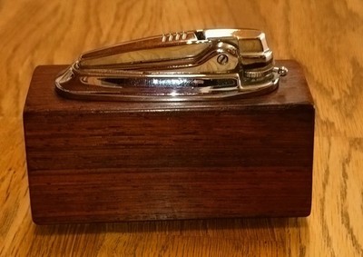 Vintage Ronson Varaflame Tischfeuerzeug Set Holzbox Palisander 2 x Feuerzeug