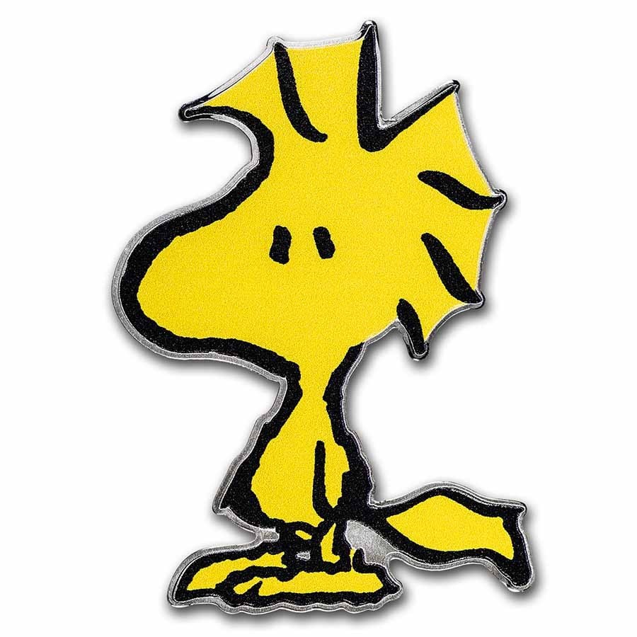 Peanuts Colorized Woodstock Shaped 1 oz Silver Coin | eBay