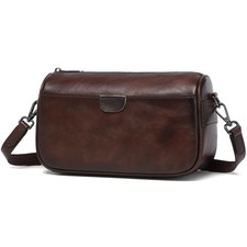 Genuine Leather Crossbody Purses Bag,Travel Casual Handbag,Small Shoulder Cro...