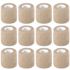 12 Pack Self Adhesive Bandage Wrap 2 Inch X 5 Yards Athletic Tape, Elastic Se...