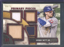 2025 Topps Museum BOBBY WITT JR #SPPQ-BW Primary Pieces Quad Patch Relic /10 SSP