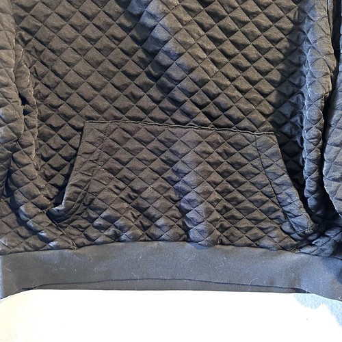 All Saints Vela Stepp Hoodie Gr. Large L schwarz Satin Kängurutasche - Bild 3 von 10