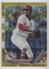 2019 Bowman Chrome Prospects Gold Shimmer Refractor 38/50 Genesis Cabrera 0c6