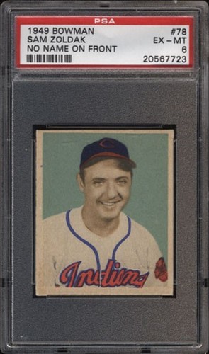 1949 Sam Zoldak [No Name on Front] #78