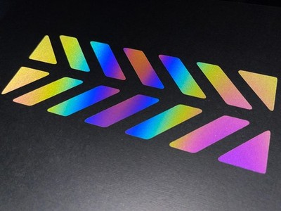 Veloviz reflektierende Chevron Universal MOTORRADTASCHE Aufkleber