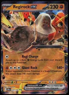 DRI: HOLO FOIL Regirock ex - #101/182 - Double Rare